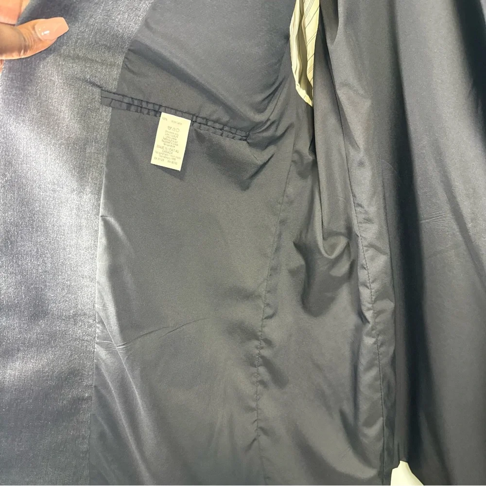 Lauren Ralph Lauren Mens 48R Charcoal Gray 100% Wool Blazer Jacket‎ L518155B
